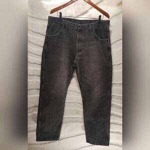 Rustler Men’s Black Denim Jeans Size 38x29 RN 130273 Made In Mexico